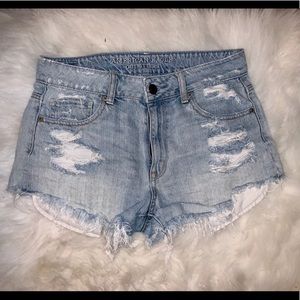 American Eagle Hi-Rise Festival Denim Shorts
